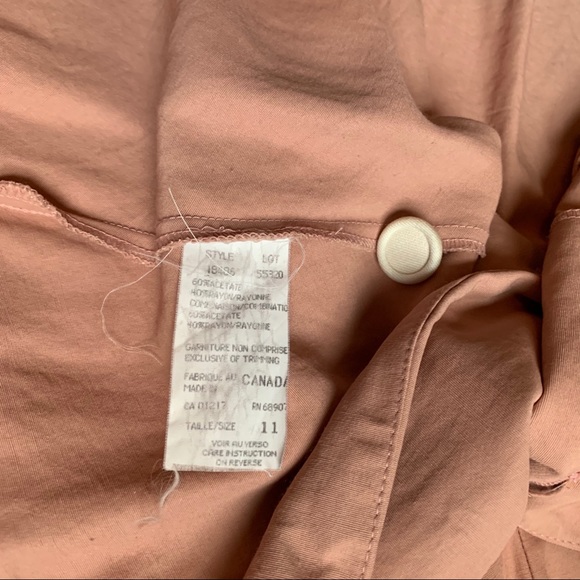 90s Le Chateau Pink Long Sleeve Dress with Padding - Picture 2 of 8